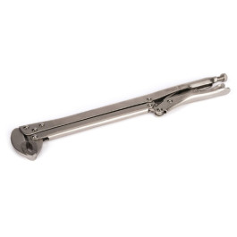 Titan 60764 Locking Pliers, 15", 90-Degree Angled Nose, Extra Long Reach