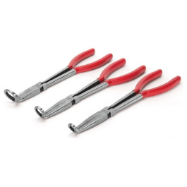 Titan 60776 3-Piece Long Nose Hose Grip Pliers Set, 11", Small/Medium/Large