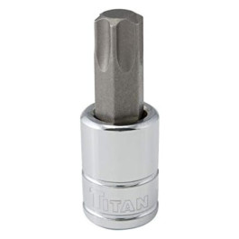 Titan 68955 T55 Torx Bit Socket, 3/8" Drive, Chrome Vanadium Steel Steel