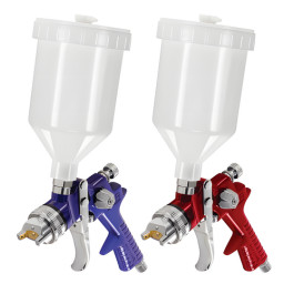 Titan 85239 HVLP Gravity Feed Spray Gun Set, 1.4 mm and 1.8 mm Tips, 600 cc Cups, 2 Piece