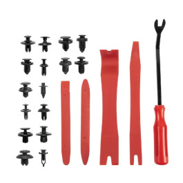 Titan 85553 Car Retainer Push Clips Kit, 665-Piece, Includes 620 Fasteners, 5 Removal Tools, Cable Ties, and Sponge Cushions