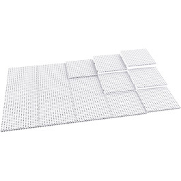 Tool Grid TGB-6X6-WHITE Modular Tool Organization Boards, 6" x 6", White Hi