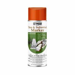 Seymour 16-624 Tree and Industrial Marking Paint, Flat Orange, 16 oz Aerosol Can