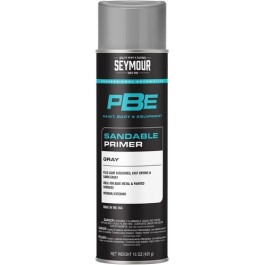 Seymour 20-1671 PBE Sandable Primer Spray Paint, Gray, 15 oz Net Fill