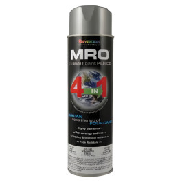 Seymour 620-1460 MRO High Solids Spray Paint, Stainless Steel, 16 oz net Fill, 20 oz Can