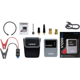 Topdon V1200AIR V1200Air 2-in-1 Jump Starter and Tire Inflator, 1200A Peak,