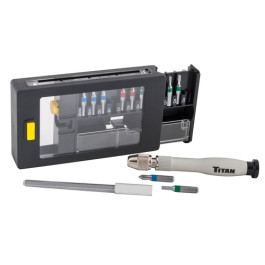 Titan 16028 Precision Bit and Driver Set, 26-Piece, Phillips, Pentalobe, Sl