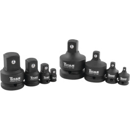 Titan 40000 Impact Socket Adapter Set, Chrome-Moly, 1/4" to 1" Drive Sizes,