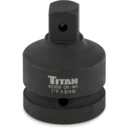 Titan 42359 1" Female to 3/4" Male Impact Socket Reducing Adapter, Chrome-M