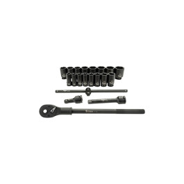 Titan 44001 3/4" Drive 6-Point SAE Impact Socket Set, 20 Piece