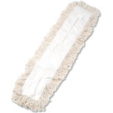 Boardwalk Dust Mop Head Replacement, Hygrade Cotton, 36" w x 5" d, White