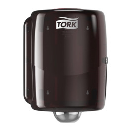 Essity 653028 Tork Centerfeed Roll Dispenser, Red And Smoke, W2, Wall Mount