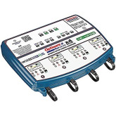 Tecmate Optimate TM-575 2 Duo x 4 Bank, Bronze Series: 5-Step 4X 12V / 12.8V 2A Sealed Battery Charger Maintainer, Blue
