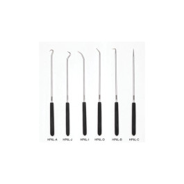 Ullman CHP6-L 6-Piece Hook and Pick Set, 9-3/4", High-Carbon Heat-Treated S