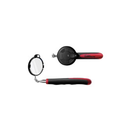 Ullman HTC-2LT Telescoping LED Lighted Inspection Mirror, 2-3/8" Round Mirr