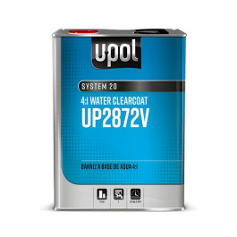 U-POL 2872V System 20 4:1 Water Clearcoat 2.1 VOC, 1 US Gallon Tin, Clear