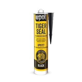 U-POL UP0727 Tiger Seal Polyurethane Adhesive and Seam Sealer, Black, 310 m