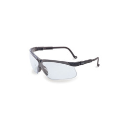 Uvex S3200 Genesis Semi-Rimless Safety Glasses, Black Frame, Clear Ultra-Du