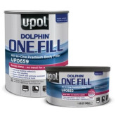 U-POL UP0659 Dolphin One Fill Premium All-In-One Body Filler, 1 gal Tin, Off-White Paste