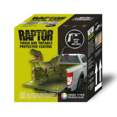 U-POL 0821G Raptor Tintable Truck Bed Liner Kit with Spray Gun, 4 liter, Includes 4 Tint Pouches