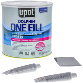 U-POL UP0659 Dolphin One Fill Premium All-In-One Body Filler, 1 gal Tin, Off-White Paste