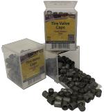 BlackJack VC-346-100 Tire Valve Caps, Gray, Nitrogen, Plastic, 100 Pack