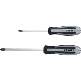 Vessel Tools 9802SC Megadora Impacta Screwdriver Set, Phillips P2 And P3, With Slide Case, 2 Piece