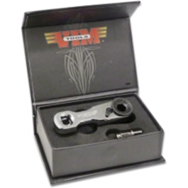 VIM Tools DD3 3/8" Mini Ratchet Double Square Drive, Offset Female Square Drive In Handle