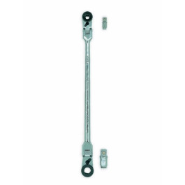 Vim Tools HBR1046A Hex Dual Indexing Flex Head Bit Ratchet with Removable 1/4" and 3/8" Square Drive Adapters, 1/4" Hex and 10 mm Hex