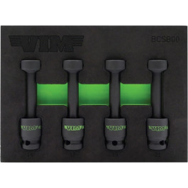 Vim Tools BCS800 4-Piece 1/2" Drive Impact Ball Universal Joint Close-Quart