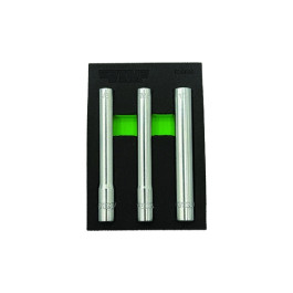 Vim Tools EDS600 Extra Deep 6-Point SAE Socket Set, 3/8" Drive, 3/8", 7/16"