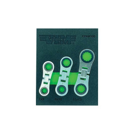 Vim Tools FPRW100 Nano Flex Palm Ratcheting Wrench Set, Metric, 7 x 9mm, 8