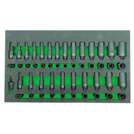 Vim Tools IMPACT449 49-Piece 1/4" Drive Impact Socket Master Set, SAE and M