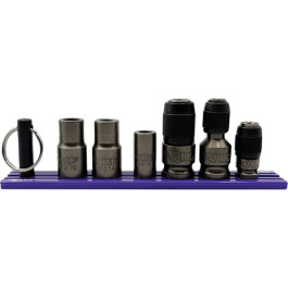 Vim Tools IMPBH100 Impact Bit Holder Set, 1/4" and 5/16" Shank Bits, Lockin