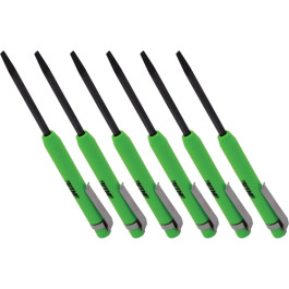 Vim Tools MPBGS-6PK Mini Straight Pocket Pry Bars, Green Rare Earth Magnet