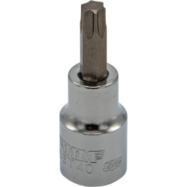 Vim Tools PFS6T40 T40 Torx Bit with 3/8" Square Drive Bit Holder, Satin Chr
