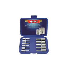 Vim Tools VDE418 Deep External TORX Socket Set, E4-E18, 1/4" and 3/8" Drive