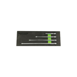 Vim Tools WEX400 4 Piece 1/4" Drive 2-Step Wobble Extension Set, 3", 6", 8"