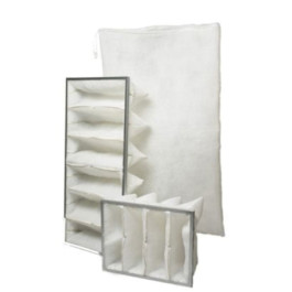 Viskon-Aire 420-077 4-Pocket Prefilter, 23.25" x 35" x 10", Rigid Steel Frame, Polyester Media, 4-Pack