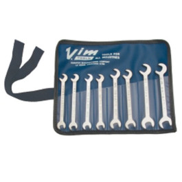 VIM Tools V18 Ignition Wrench Set, SAE, 8-Piece, 13/64" to 3/8", with Roll Pouch