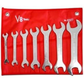 V8 Tools 8307 Super Thin Wrench Set, SAE 14 Sizes, 7 Pieces