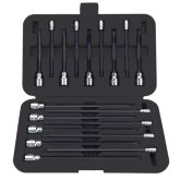 VIM Tools V458L 18 Piece Long Torx Master Set, 4.5" and 8" Drivers, T10 to T50