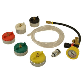 Hickok Waekon 62968 Heavy Duty Cooling System Test and Adapter Kit, Shop Air Regulated, Aluminum Adapters