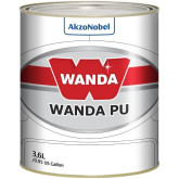 Wanda PU 2K HS Polyurethane Topcoat, Black, 3.6 Liters