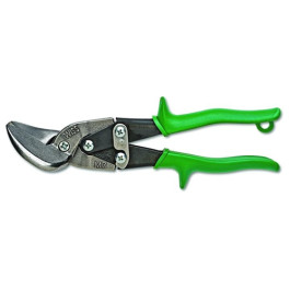 Apex Tool Group M7R Wiss MetalMaster Offset Straight and Right Cut Aviation Snips, 9-1/4 inch Overall Length, 18 Gauge Capacity, Green