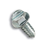 Disco Automotive 1939PK License Plate Screws, Slotted Indented Hex Head, 50 Pack