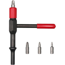 Wivco TH28.000 Shake-N-Break Air Impact Screw Remover, 0.401" Shank Compati