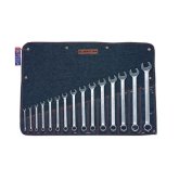 Wright Tool 715 12-Point SAE & Metric Combination Wrench Set, 15-Piece, Sat