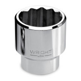 Wright Tool 8184 1" Drive Chrome Standard Socket 12 Point SAE 2-5/8"