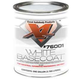 Excel 76001 White Basecoat GA, High Hiding, Quick Dry, 1 Gallon